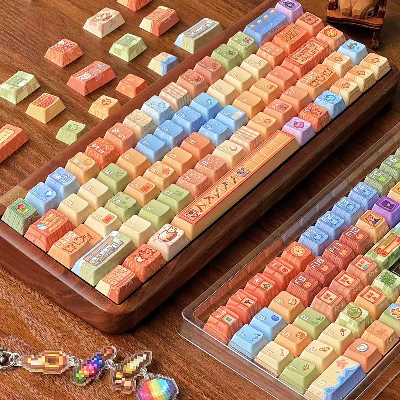 

Electronic farmer theme keycap cute wind keycap pbt sublimation mechanical keyboard with customization