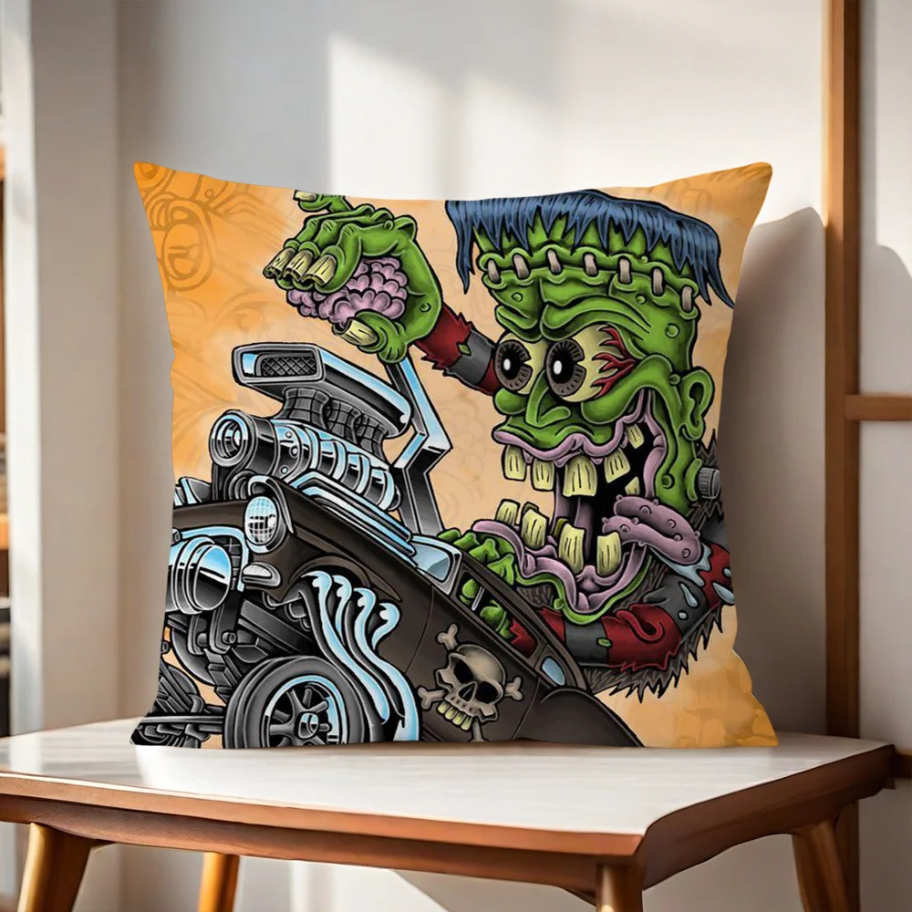 Tales Of The Rat Fink Art pillow cover Sofa living Printing Decoration Room Home Office Coffee Shop Car Nordic Simplicity Cover