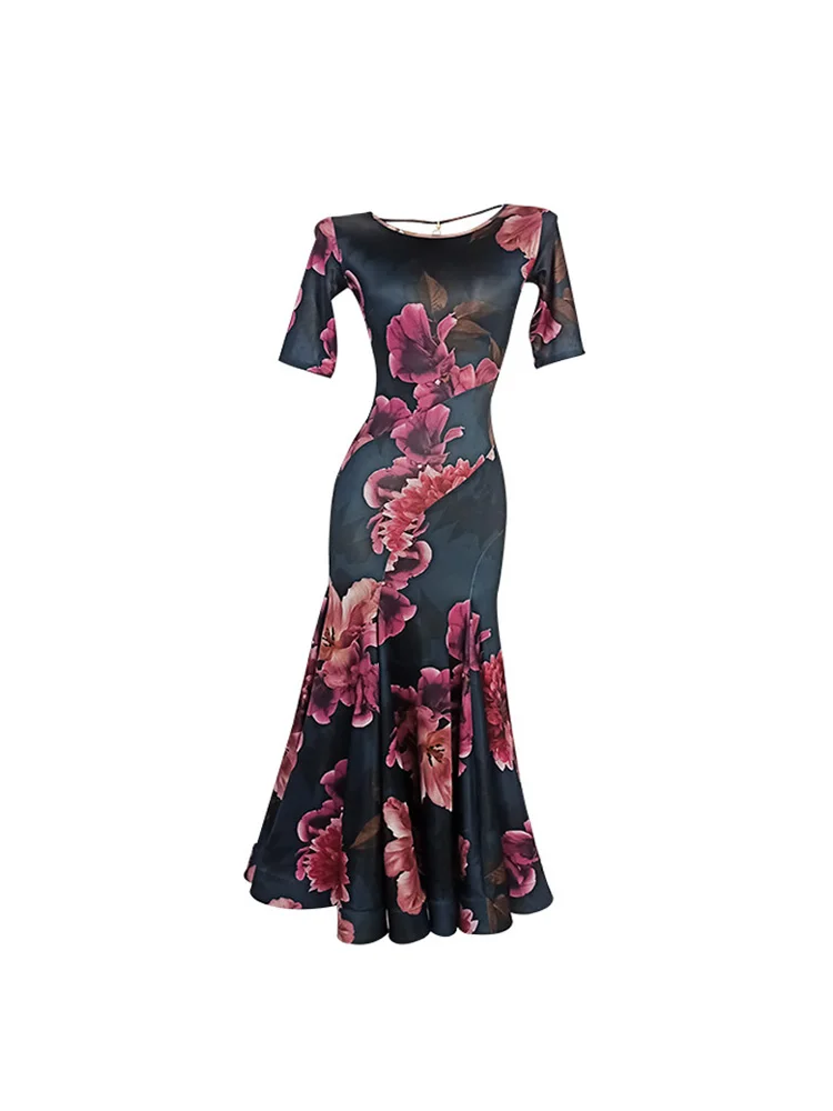 2025 Abito da ballo moderno femminile Colore Grande abito da ballo per sala da ballo a lisca di pesce Tl824