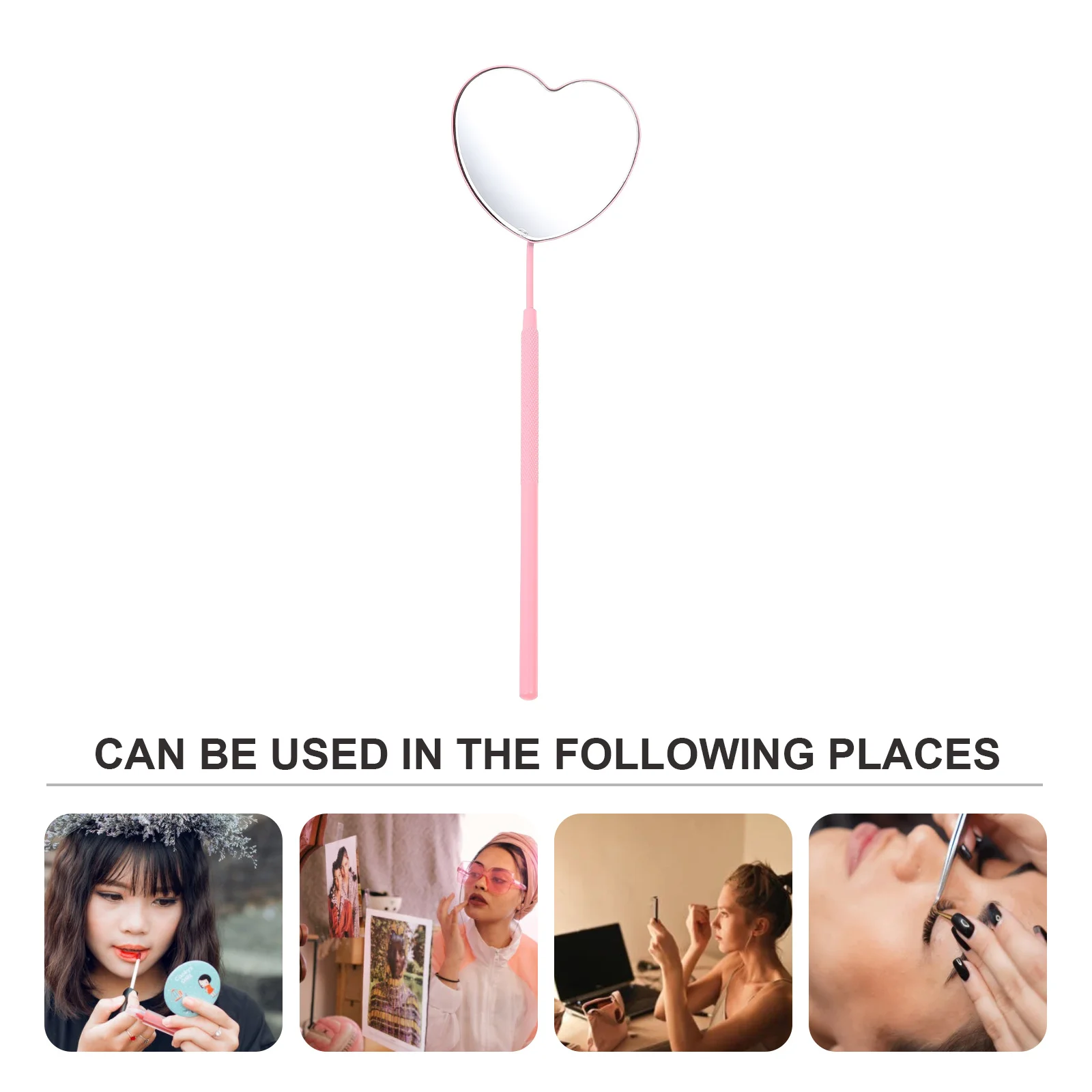 Specchio per Controllo Ciglia Premium Portatile con Design Staccabile per Forniture di Estensione Ciglia e Strumenti per Salone di Bellezza