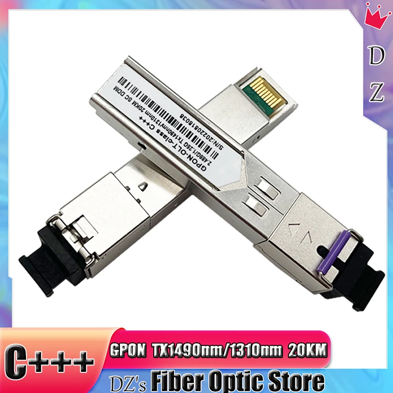 Imagem -02 - Módulo de Fibra Óptica para Huawei e Zte Ftth Gbic sc Gpon Olt c +++ Sfp Tx1490 Rx1310nm 1.25g 2.5g c +++ Equipamento Olt Compatível