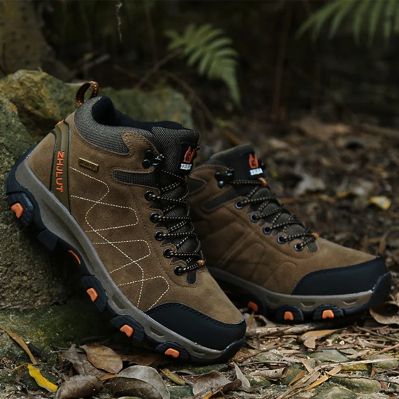 Men’s Warm Plush Snow Hiking Boots – Wear-Resistant 4