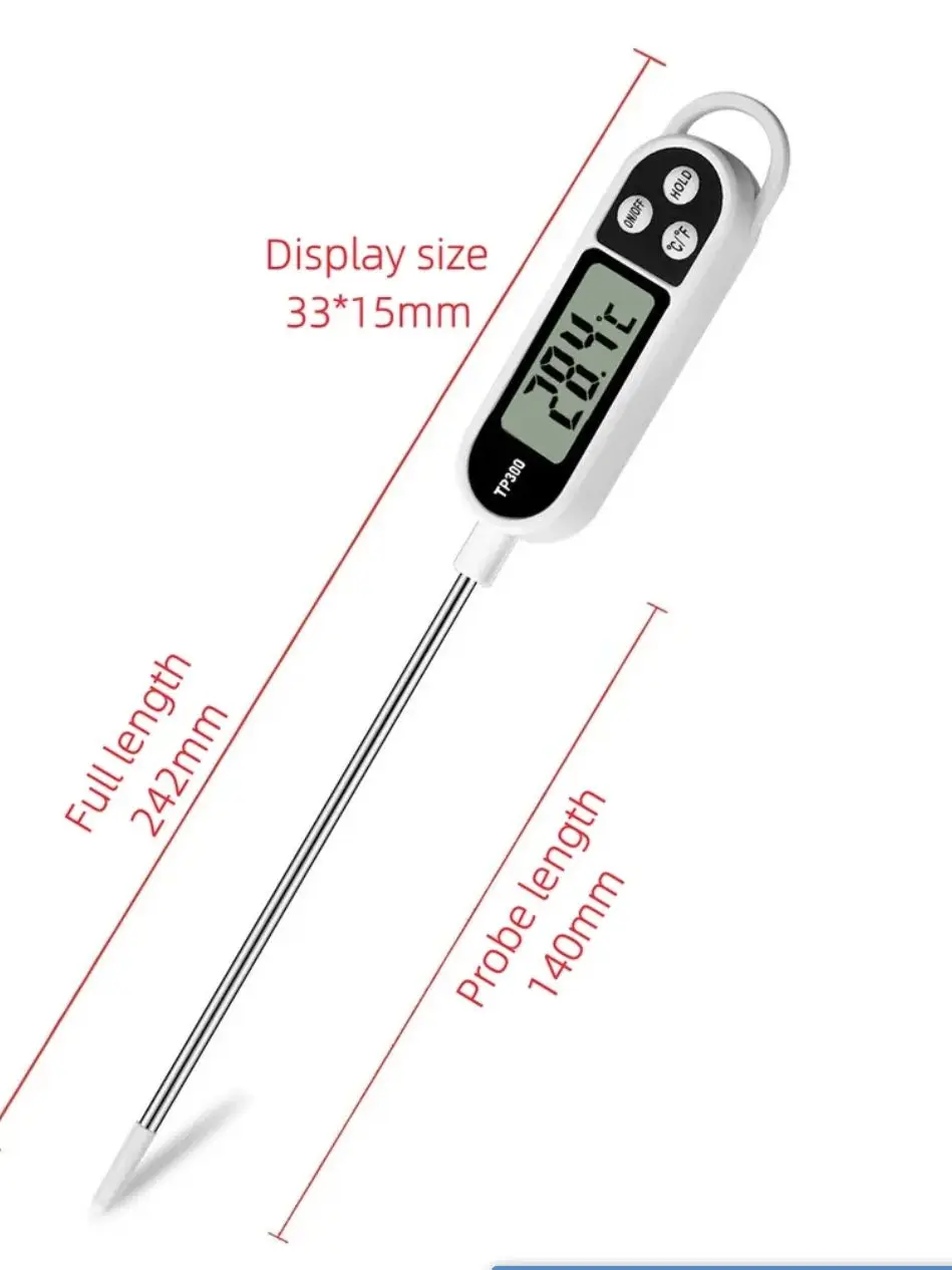 Stainless Steel Probe Type Household Food Thermometer Pen Type Milk Temperature Cooking Food Thermometer