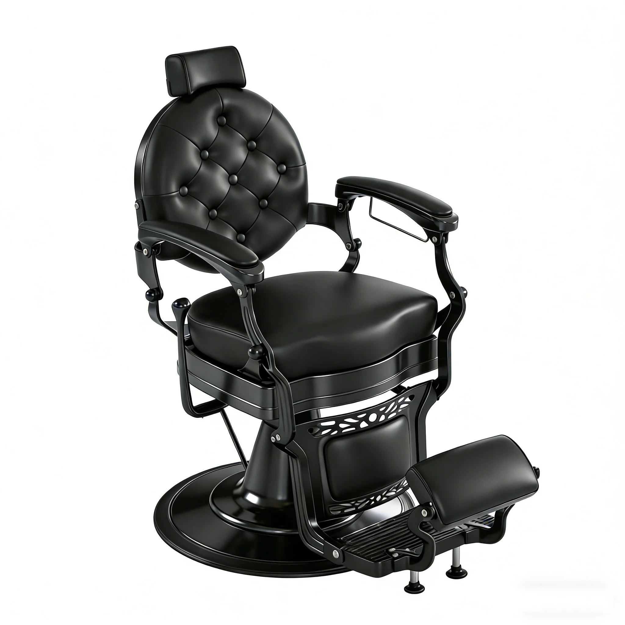 Retro men's oil head chair barber chair shaving hair salon special reclining hair cutting lift chair