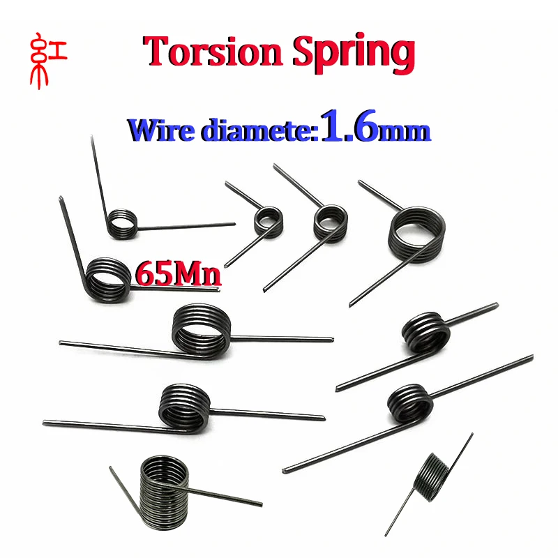 10 Pcs 1.6mm Spring Steel  Small V Shaped Coil Torsion Spring 60 90 120 180 Degreetorsion Coil Spring 3 Laps 6 Laps 9 Laps