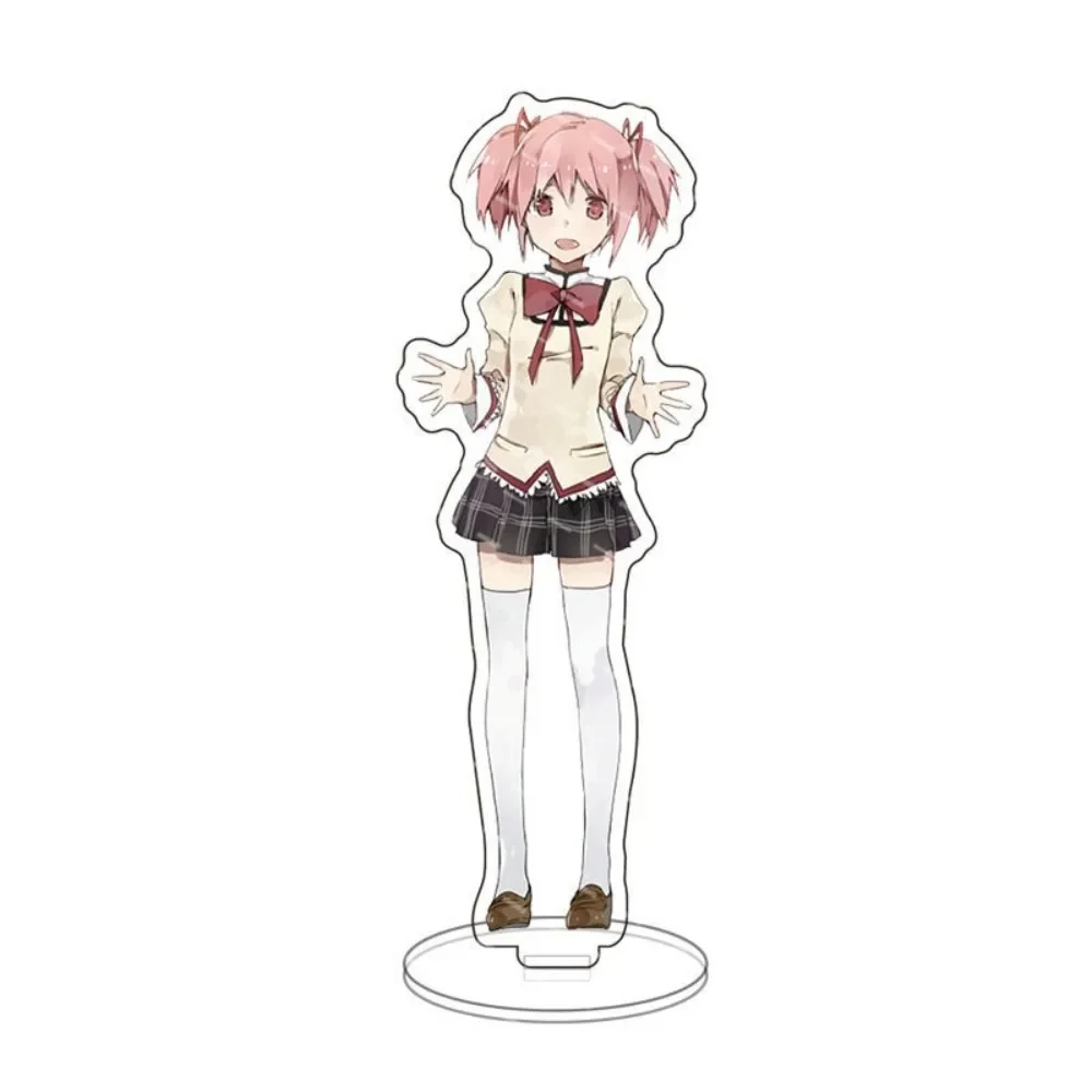 Anime Magic Xiaoyuan Acrylic Stand Model Figure Madoka Homura Sayaka Cosplay Plate Holder Topper Cartoon Birthday Fans Christmas