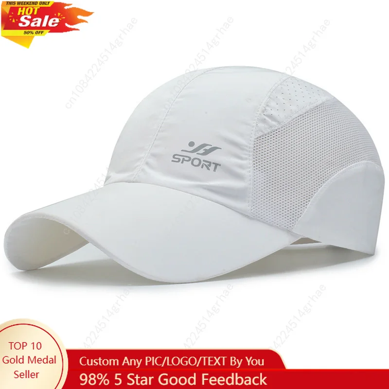 Stay Protected in Style: UV Protection Baseball Cap with Quick-Drying Soft Top, Breathable Strapback for Hiking, Fishing & Outdo
