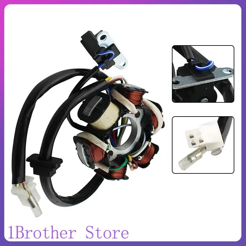 

Motorcycle Generator Stator Coil 6 Poles Copper Wire Magneto For GY6 125CC CB125 ZS125 Scooter Moped Motorcycle Accessories