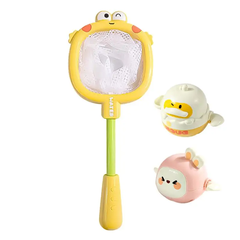 

Fish Bath Toys Fishing Game Water Toys Bath Fishing Toys Interactive Game Duck Rabbit Educational Toys With Fishing Net Bathtub