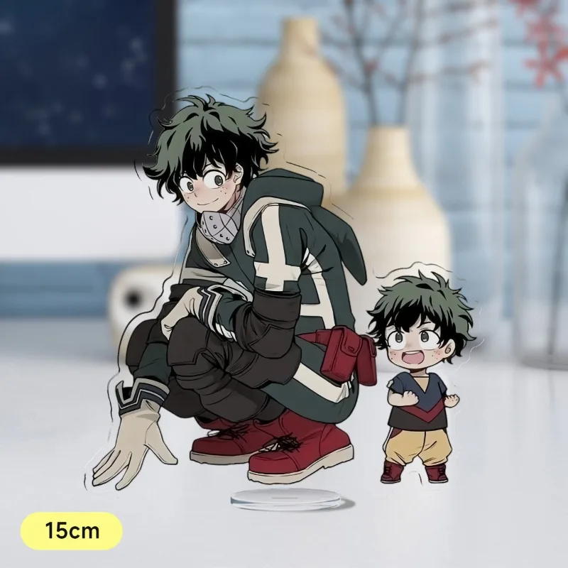 Midoriya Izuku Plate Desk Decor My Hero Academia Standing Bakugou Katsuki Collection Ornament Todoroki Shoto Acrylic Doll Model