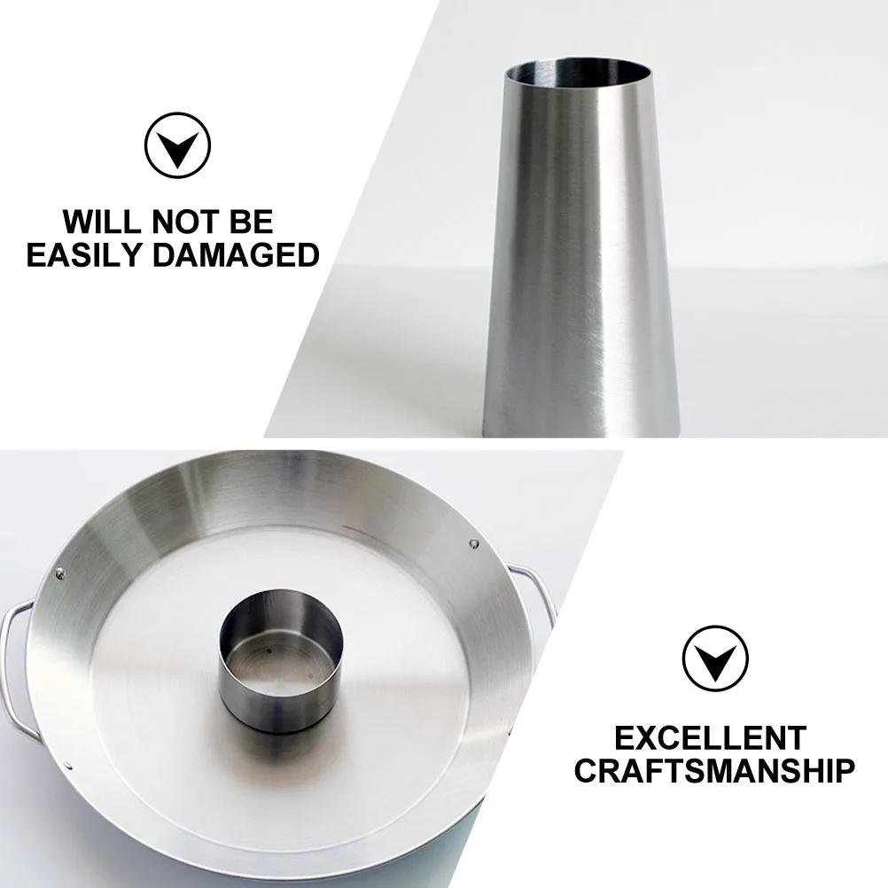 

Grilled Chicken Stand Stainless Steel High Hardness for Barbecue Roast Chicken Pan Roaster Tool Barbecue Pan Supplies