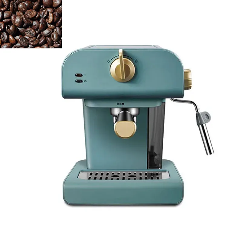 

PE3320 Italian Coffee Machine Household Small Small Auto Retro Steaming All -in -one Retro Green Italian Semi -automatic Coffee