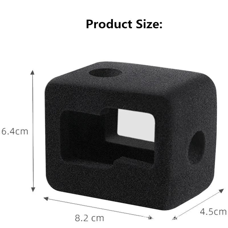 Windslayer for GoPro Hero 13 12 11 10 9 Black Windshield Foam Cover Sponge Noise Reduction Windproof Case Go Pro 12 Accessories