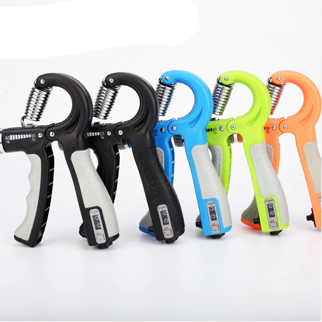 5-60Kg Adjustable Heavy Gripper Fitness Hand Exerciser Grip FatGrip Wrist Increase Strength Spring Finger Pinch Carpal Expander