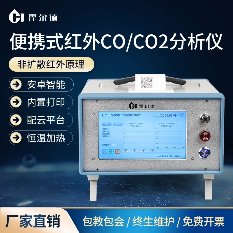 Portable Carbon Monoxide Detector Infrared CO/CO2 Rapid Analyzer Carbon Dioxide Gas Detection Instruments