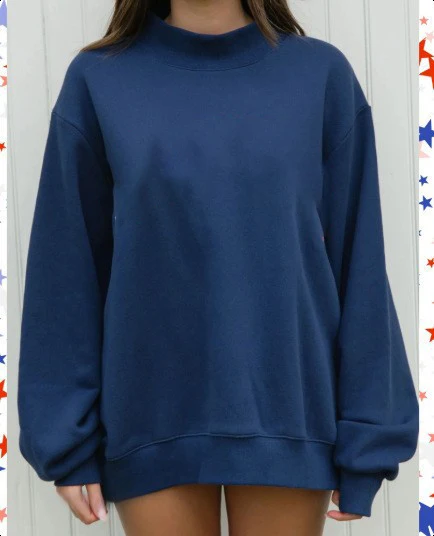 2026 New Women's Sweatshirts Ladies' Casual Hoodies Spring Autumn Long Sleeve Mock Neck Tops Plus Size Womens Relaxed Fit