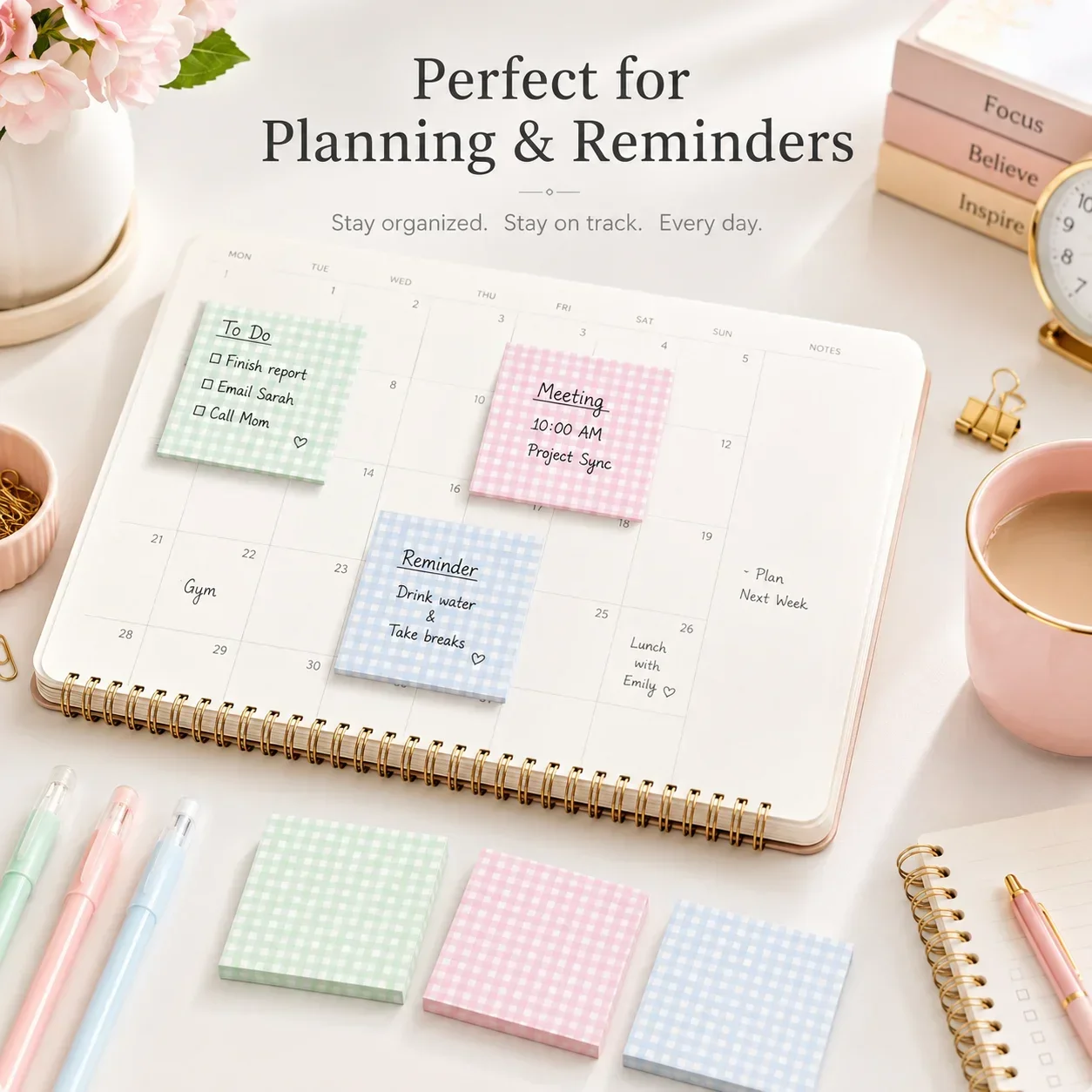 60 Sheets Funny Expression Sticky Notes, Cute Face Memo Pads with 4-6 Designs for School Office