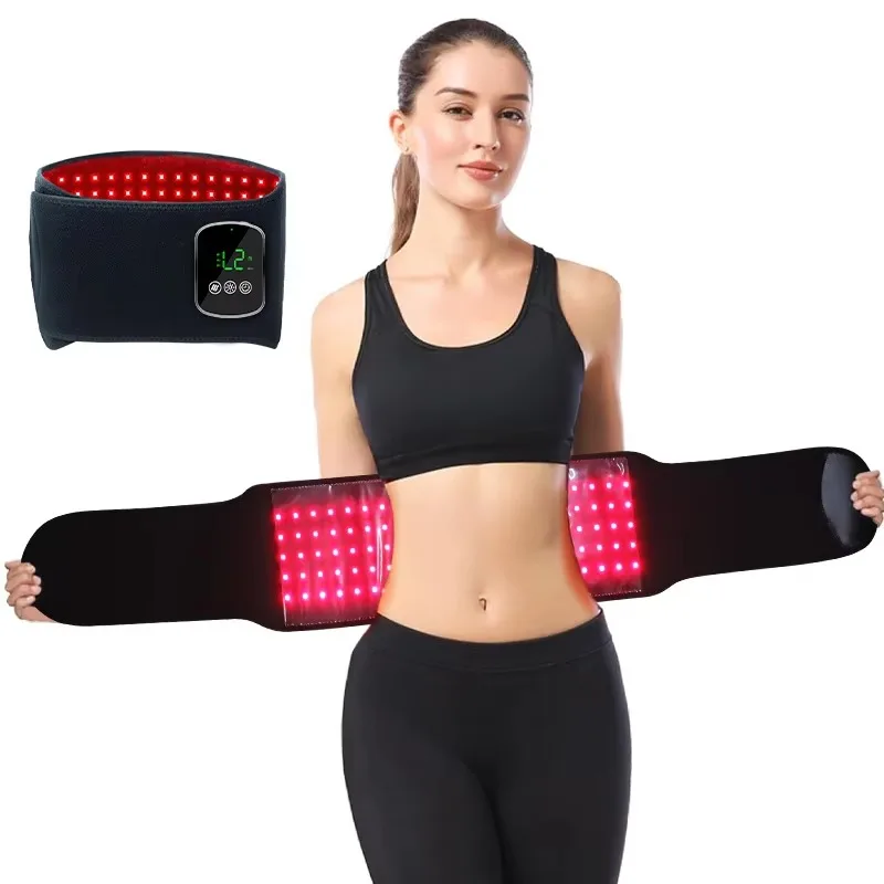 660Nm & 850nm Red Light Therapy Shoulder Knee Body Wrap Rechargeable Wireless Red Light Therapy Belt Waist Support