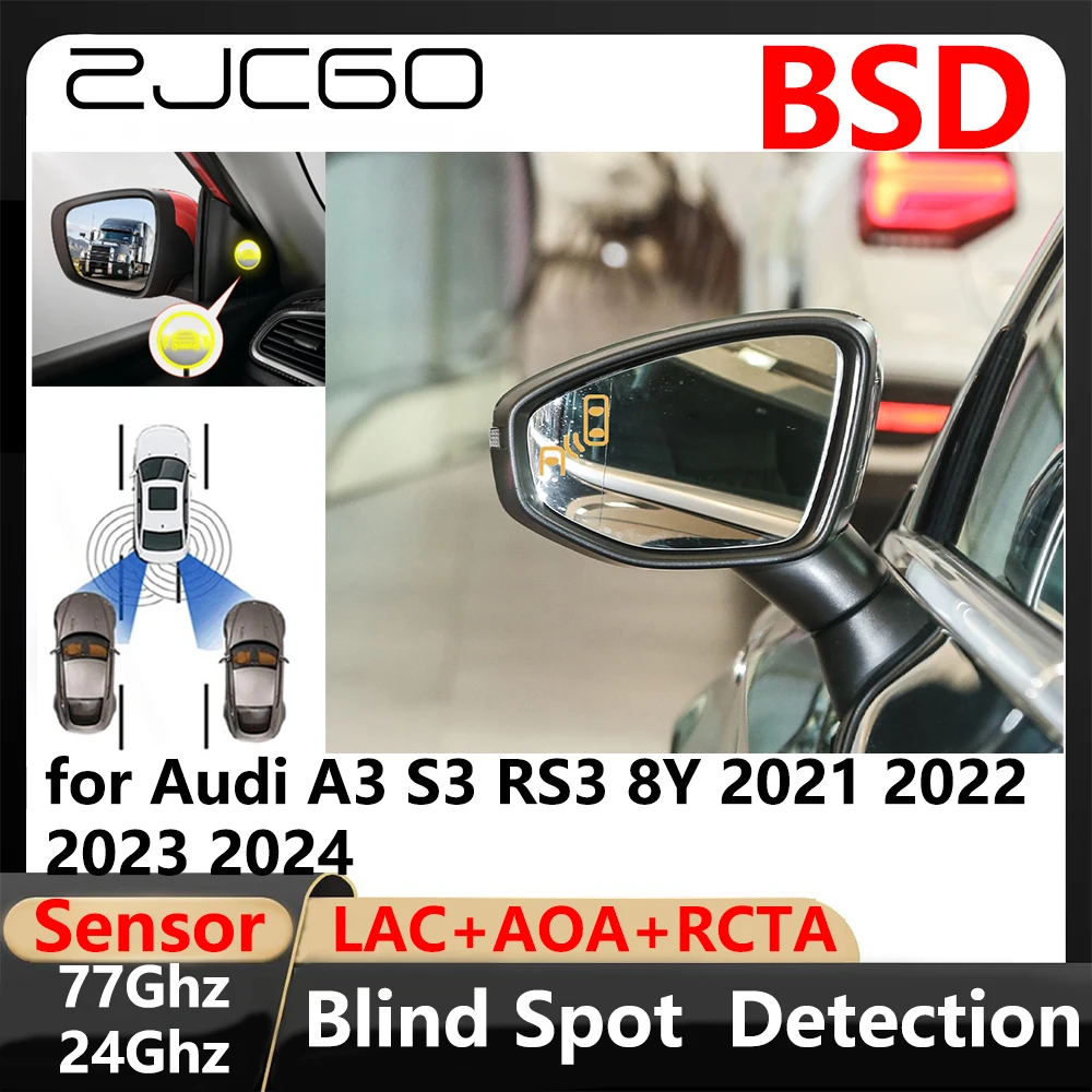 BSD Blind Spot Detection Lane Change Assisted Parking Driving Warnin for Audi A3 S3 RS3 8Y 2021 2022 2023 2024