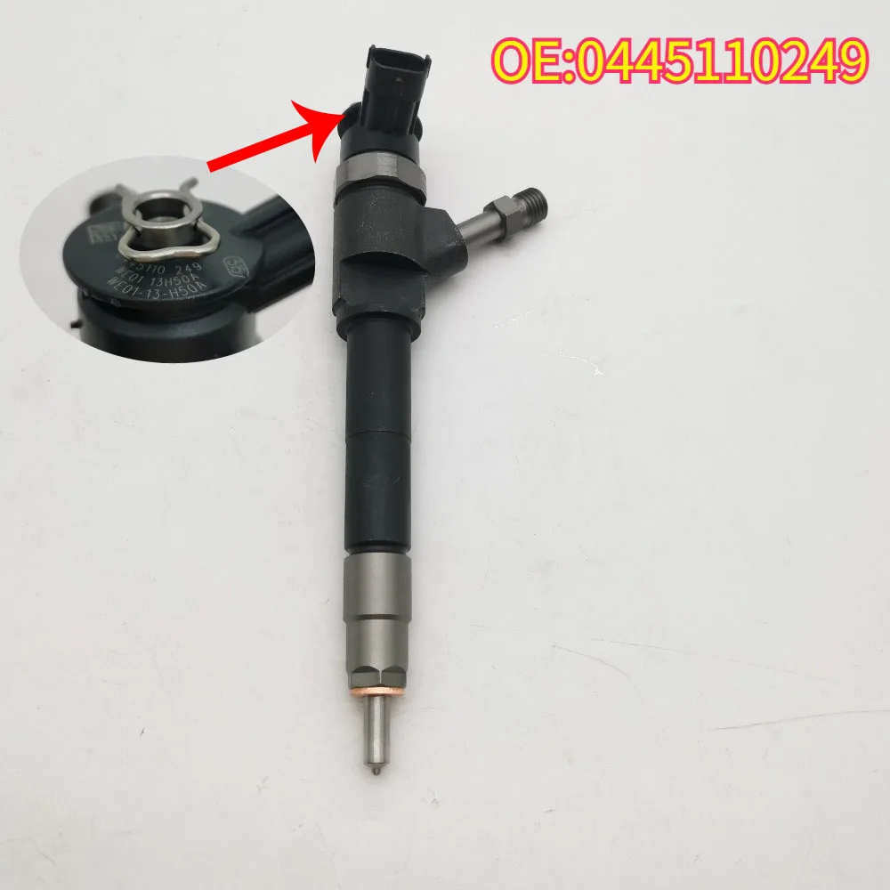 Original High quality New For 0445110249 New Diesel Fuel Injector Assy for Ford Ranger & Mazda BT50 3.0L 2006 - 2012 WE0113H50