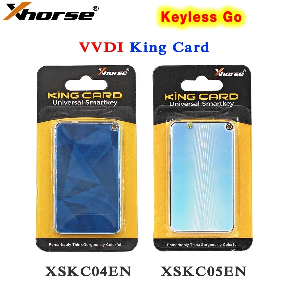 

Xhorse King Card Smart Key XSKC04EN XSKC05EN Slimmest Universal less Go Remote 4 Buttons