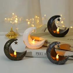 2024 Ramadan Decoration LED Star Moon Candlestick Lamp for Ramadan Kareem Home Decor Lamp Islamic Muslim Eid Mubarak Party Gifts