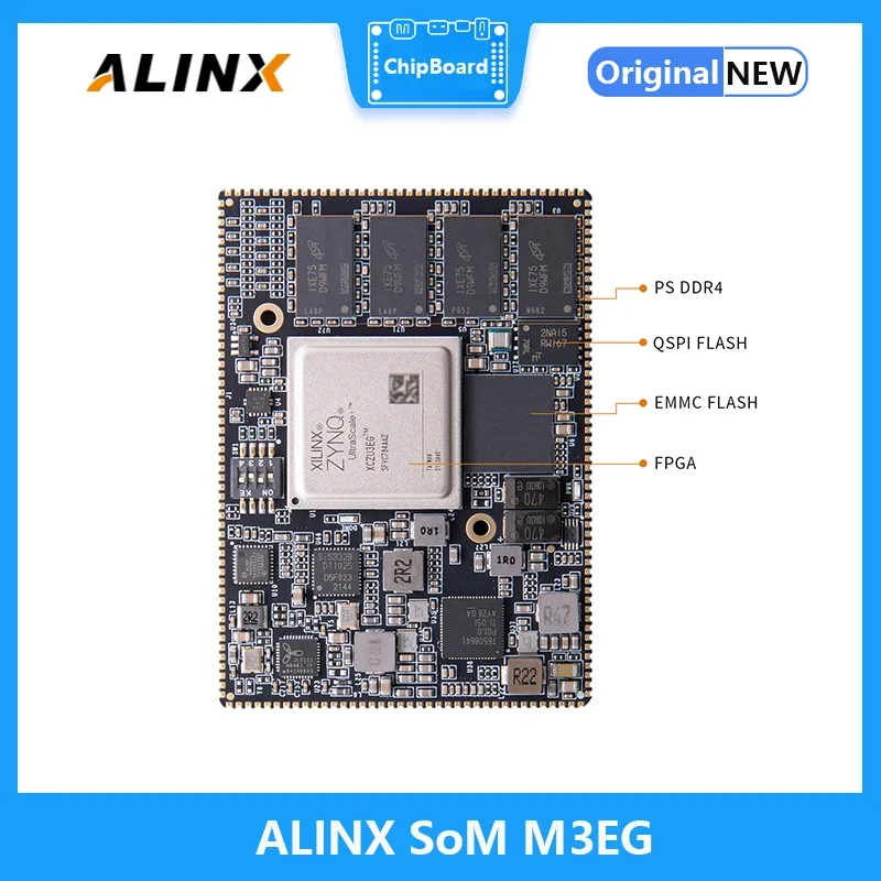 MiiBestODALINX SoM M3EG: نظام Xilinx Zynq UltraScale + MPSOC AI XCZU3EGSoM على فتحة ختم الوحدة