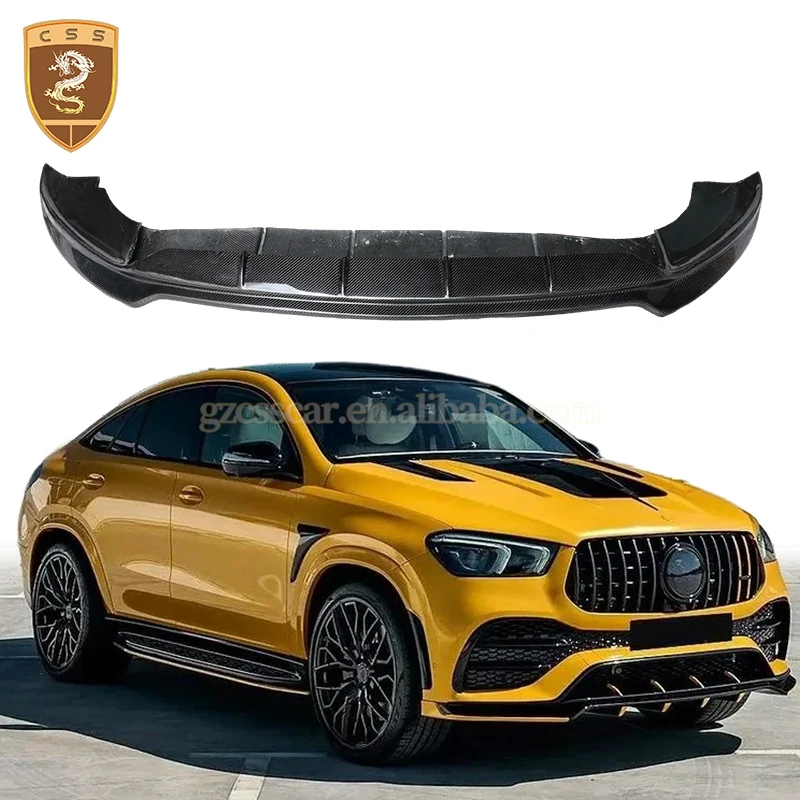 

Для Mercedes Bens GLE 63 AMG Coupe автомобильные модифицированные детали в стиле Larte, передний диффузор из углеродного волокна, губа