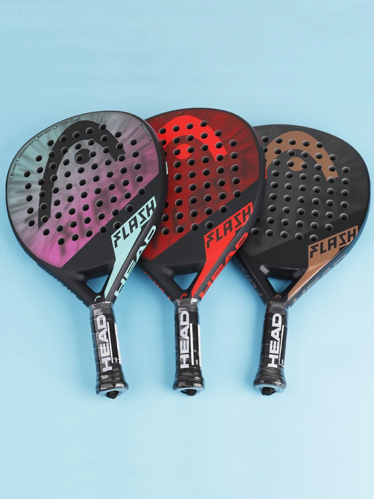 HEAD pádel raqueta de tenis serie FLASH de raqueta de carbono para jugadores Base para adultos