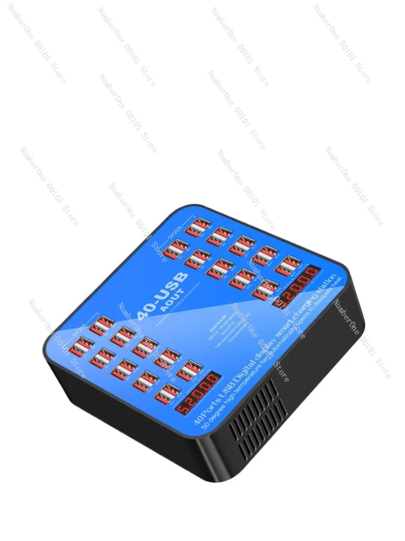 100W Fast Charging USB Charger Dock Multi Port Power Strip Desktop Charging Station High Power 300W Integrated Socket Hub