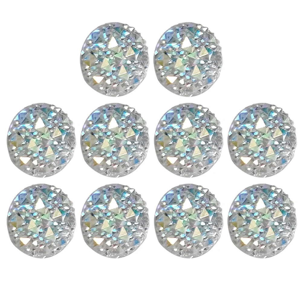 

10 Pcs Rhinestone Thumbtacks Cute Push Pins Pretty Tacks Decorative Office Supplies Resin Metal Bulletin Boards Cork