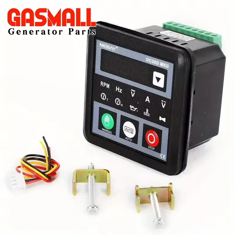 Mebay DC20D MKII Generator Control Module DC20D Small Diesel Genset Controller Panel USB Programmable PC Connection
