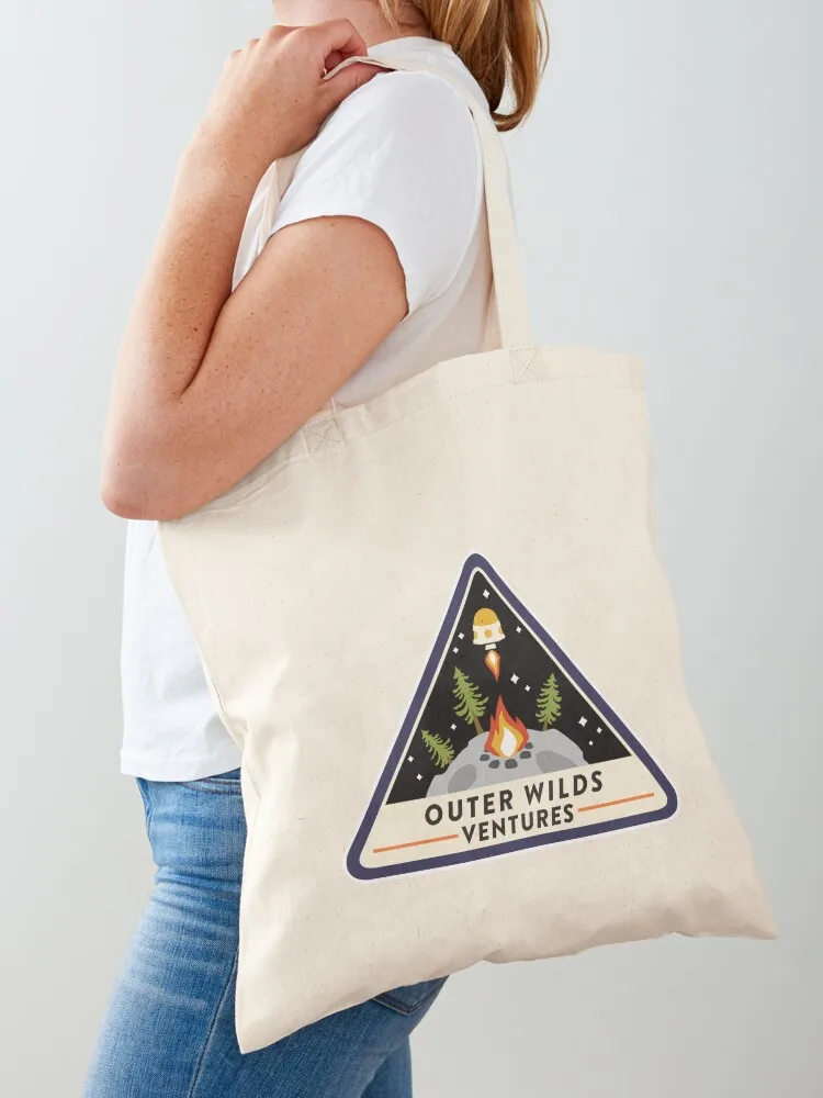 Outer Wilds Ventures Tote Bag Customizable tote bag foldable reusable bag cute pouch