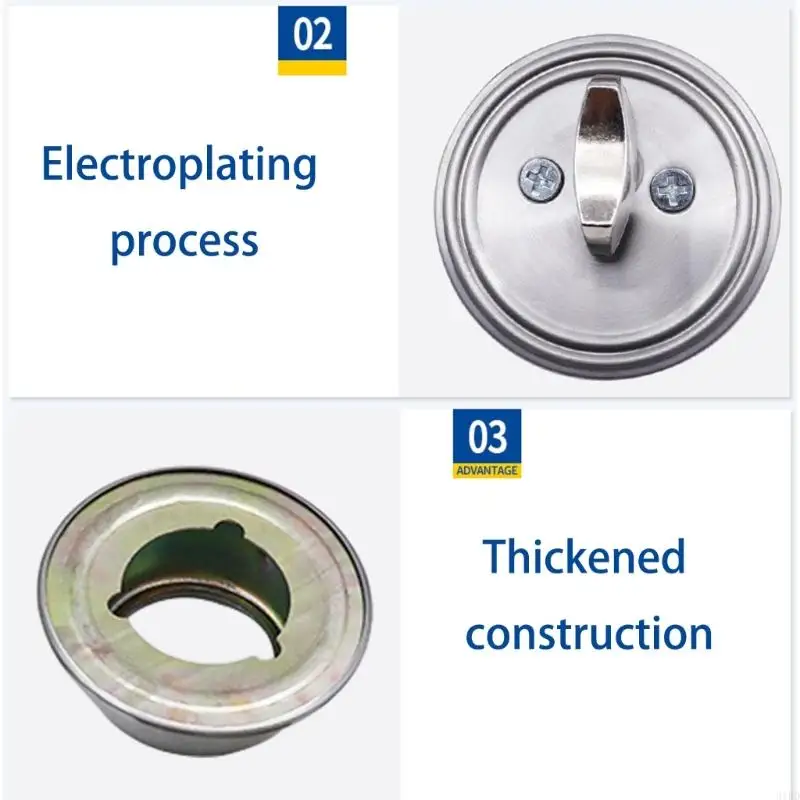 Wzmocniony cylinder zabezpieczający bez uderzenia i zakleszczenia, do standardowych instrukcji montażu drzwi