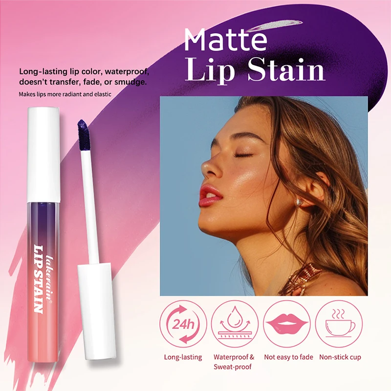 New Metallic Lip Stain Peel Off  Long Lasting Waterproof Pink Lip Tint  Proof Natural No Fading Lip Gloss Cosmetics 3Colors 2024