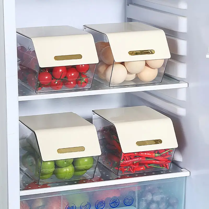 

Контейнер для хранения овощей и продуктов для холодильника, пищевой пластиковый органайзер для заморозки