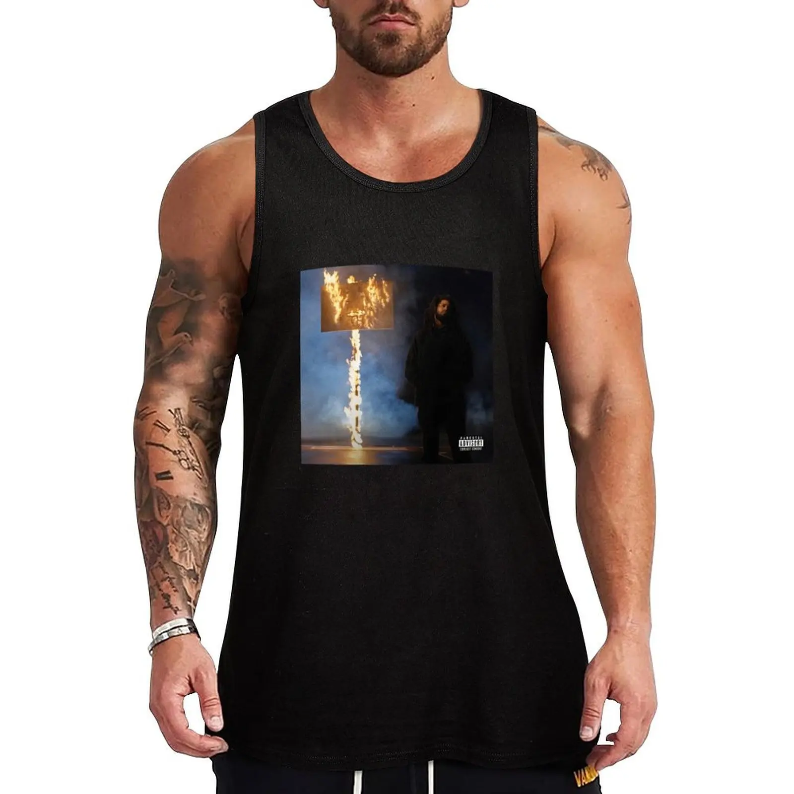 

J Cole the Off season Album cover art Tank Top Abstract Graphic Tank Top Art Print Sleeveless