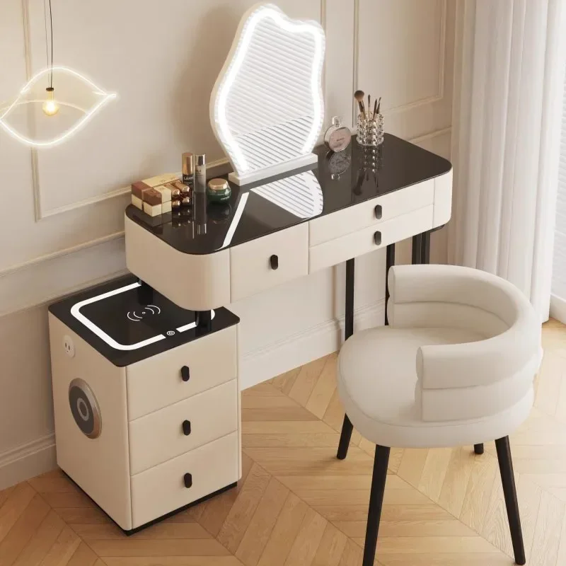 

#L Vanity Mobile Dressing Table Mirror Bedroom Laden Makeup Dressing Table Closets Hotel Muebles Dormitorio Room Furnitures Q