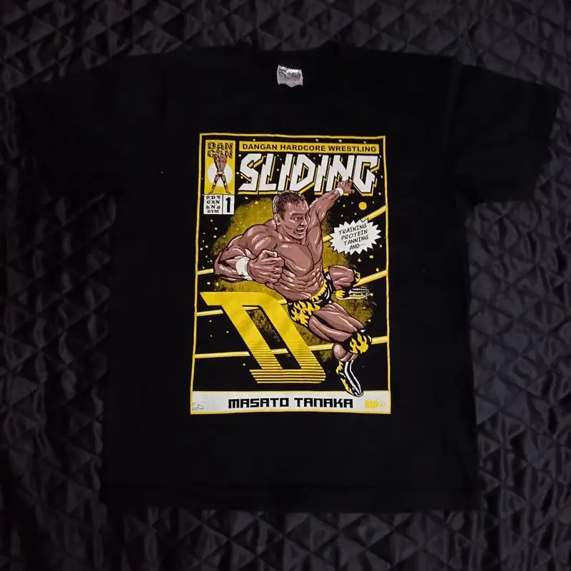 Big Japan Pro Wrestling BJW Masato Tanaka Peroresu Death Match T-Shirt Sz L