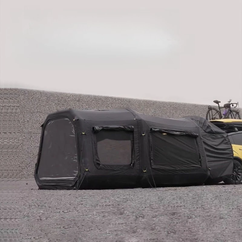 Inflatable tent outdoor thickened rainproof camping family tent portable lightweight quick-opening tent