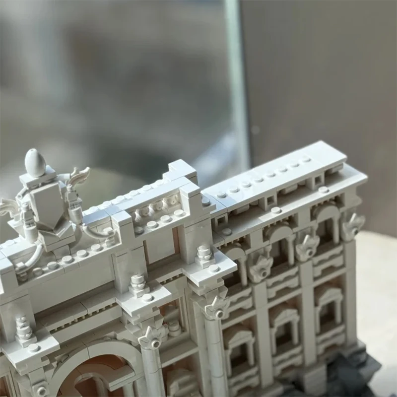 Creative Trevi Fountain Building Blocks Model World Famous City Street View Architecture Assembly Bricks Toys Gift For Kid Adult