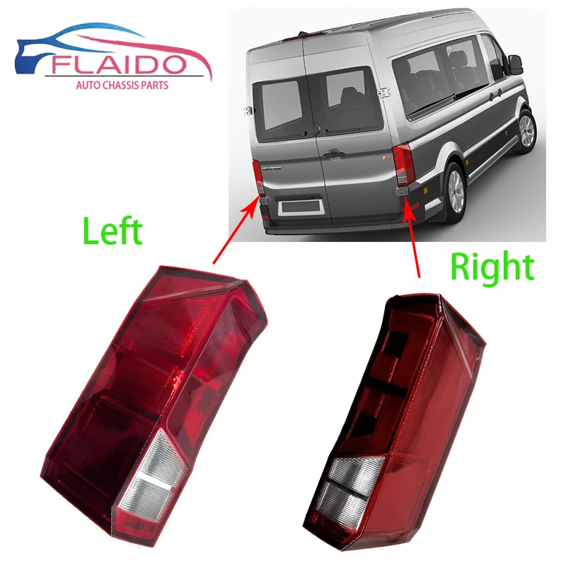 

FLAIDO - 7C0945095H Left 7C0945096J Right FOR VW Crafter Rear Light Tail Light Lamp Lens O/S New 2017 On Models