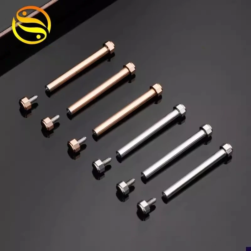 Stainless Steel Connecting Rod For MichaelKors MK698J5 Strap Screw Rod Watch Chain MK Connecting Shaft 18mm Silver Rose gold