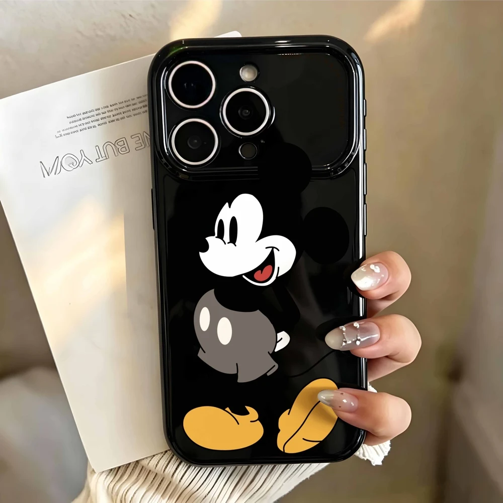 Disney Mickey Minnie Anime For Apple iPhone 17 16 15 14 13 12 Mini 11 Pro Max Bubble Heart Cover Funda Silicone Soft Phone Case view 6