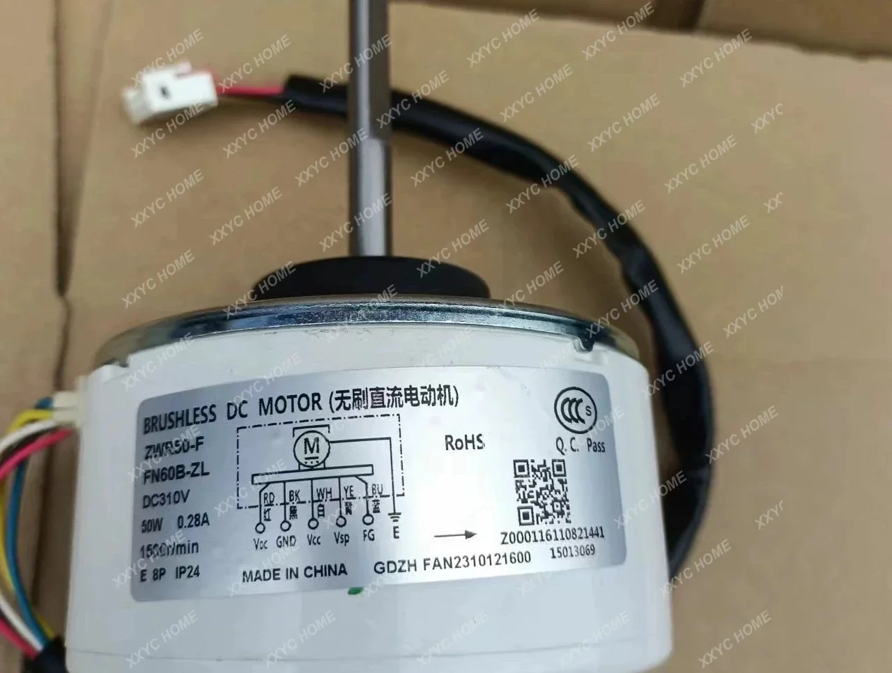 New DC Fan Motor ZWR50-F For Gree Air Conditioner Indoor Unit DC310 50W 1500r/min FN60B-ZL Conditioning Parts