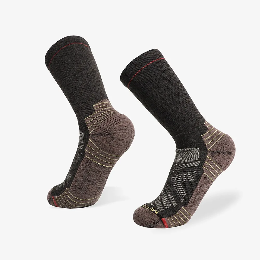 

Теплые зимние носки из мериносовой шерсти, дышащие, утолщенные, для мужчин и женщин, с защитой от запаха, для походов и активного отдыха.