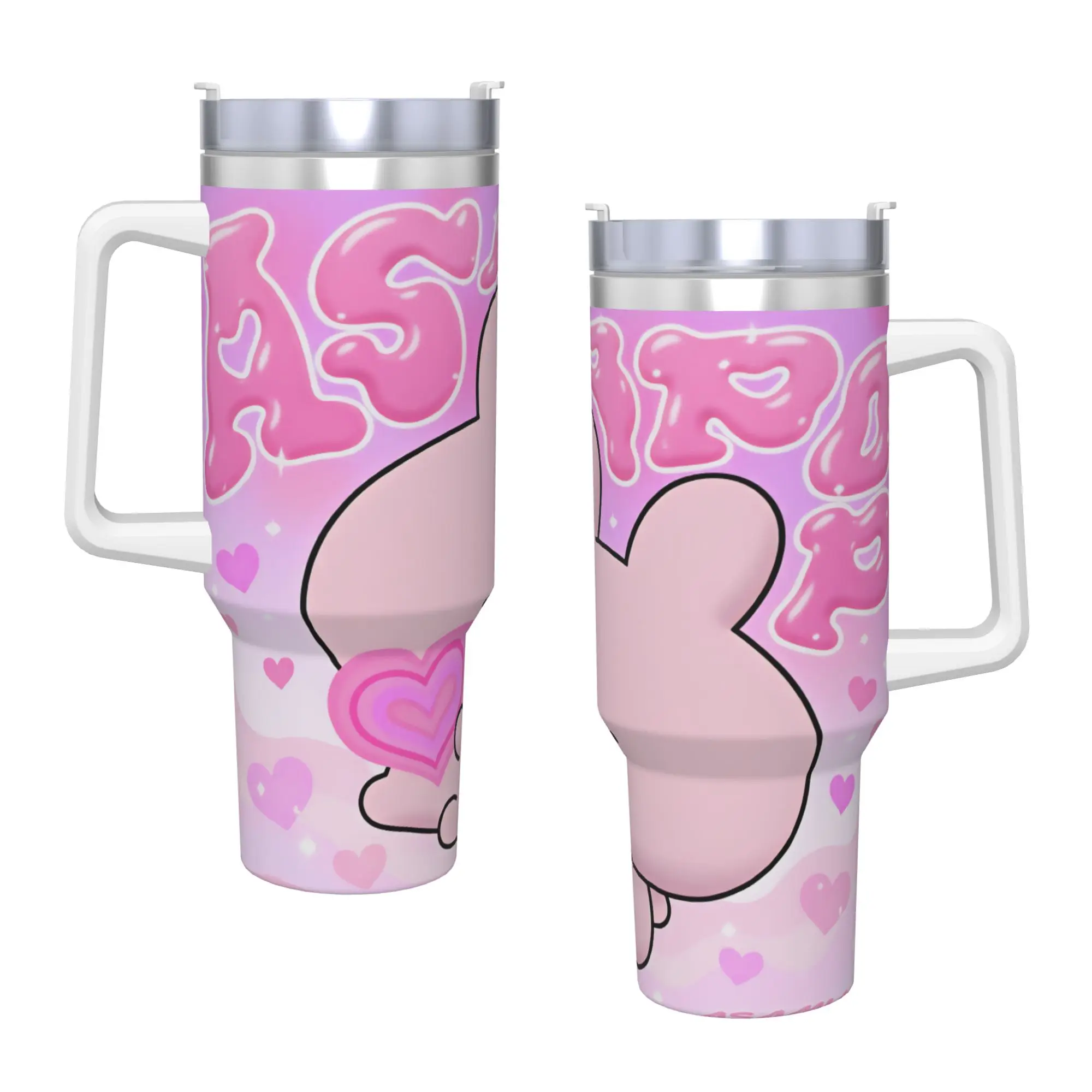 Stainless Steel Tumbler A-Asamimichans Coffee Mug  Heat Preservation Cold and Hot Car Mugs Driving Graphic Water Bottle