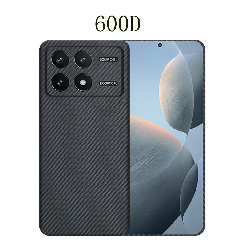 Case for Xiaomi POCO F6 Pro & Redmi K70 & K70 Pro Real Carbon Fiber Aramid Cell Mobile Phone Protective Cover Protection Shell