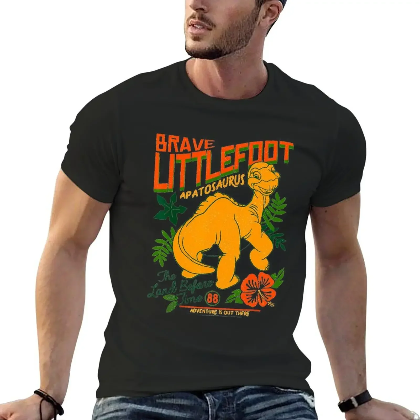 

apatosaurus smile T-Shirt vintage graphic tee oversized plus sizes big and tall t shirts for men