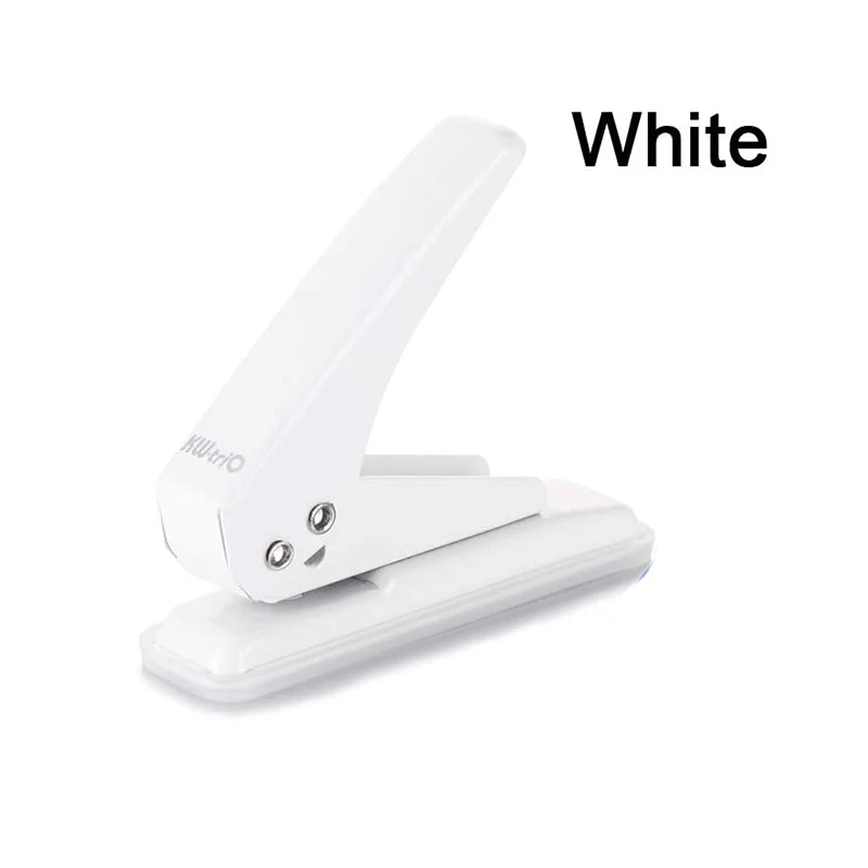 KW-TRIO Single Hole Punching Machine Mini Manual Loose-Leaf Puncher Scrapbook Puncher DIY Binding Tool Office Binding Stationery